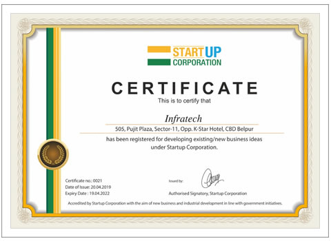 Start up corporation certificate